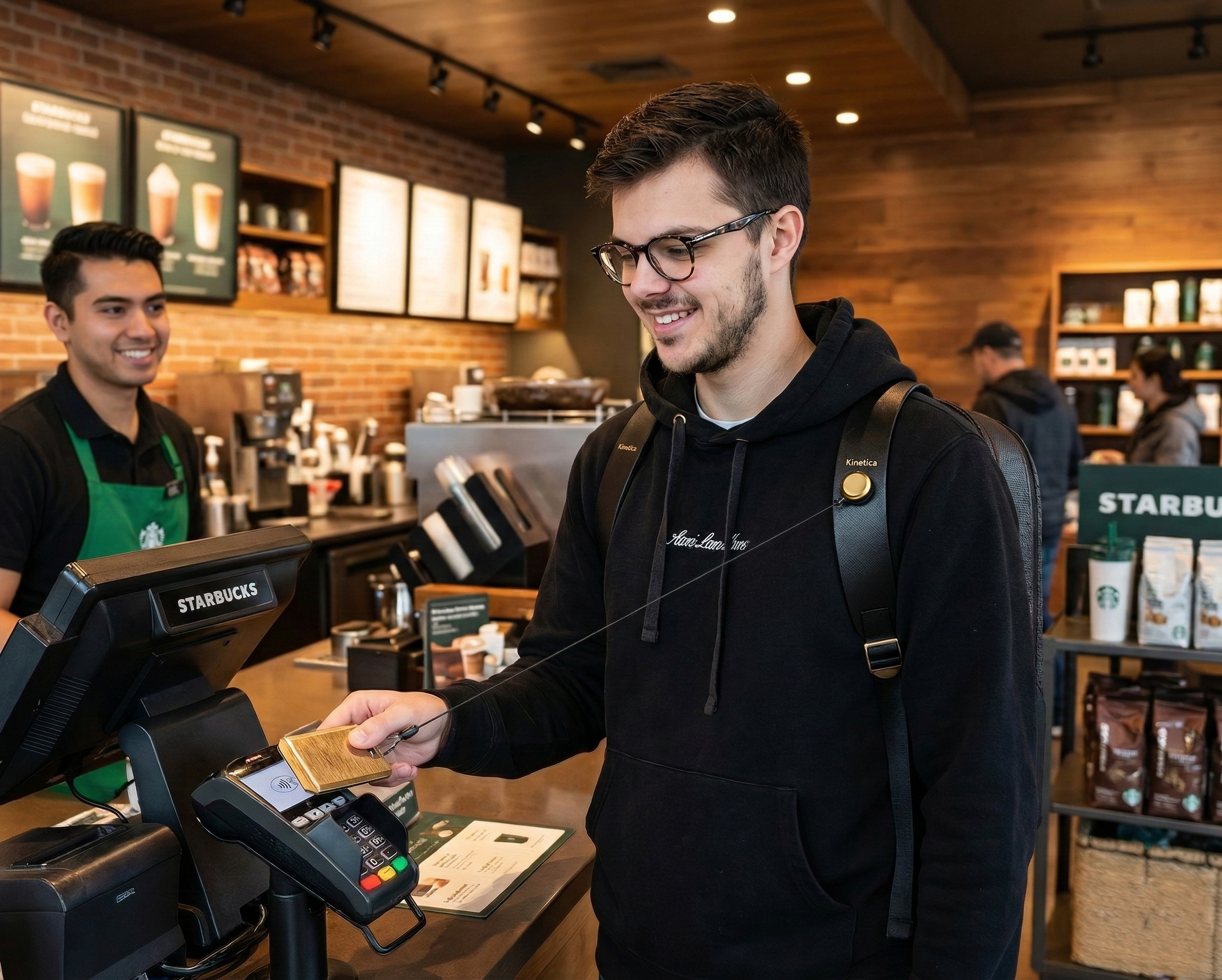 Paying at Starbucks with QuickWallet