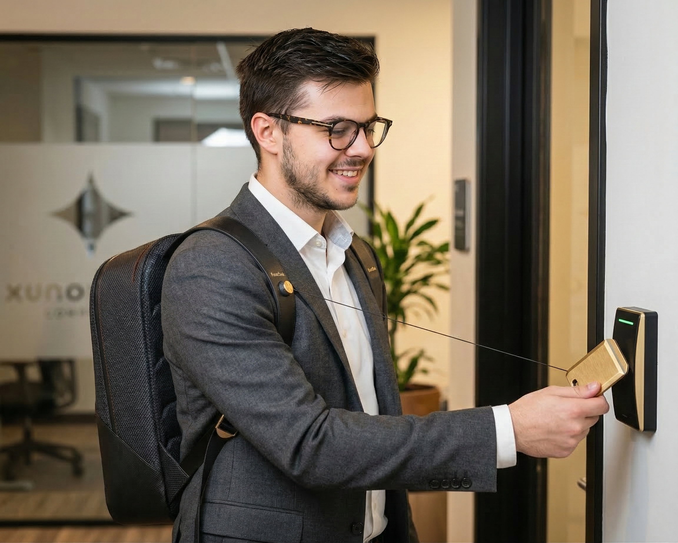 Entering office with QuickWallet