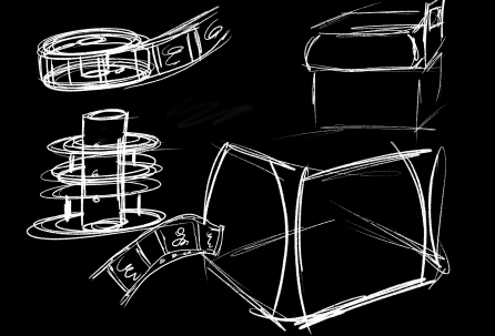 Concept sketches — component and mechanism details